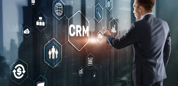 CRM Customer Relationship Management. Kundenorientiertes Konzept — Stockfoto