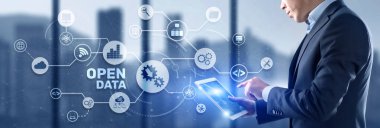 Veri Aç. Erişim Konsepti Modern Teknoloji