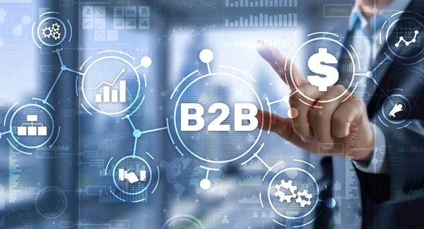 B2B Business Technology Marketing Entreprise Concept de commerce. Business to Business — Photo