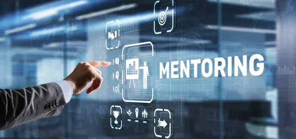 Mentoring Motivazione Coaching Carriera Business Technology concept — Foto Stock