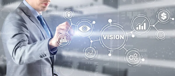 Vision Direction Μελλοντική επιχειρηματική έμπνευση Έννοια Κίνητρο — Φωτογραφία Αρχείου