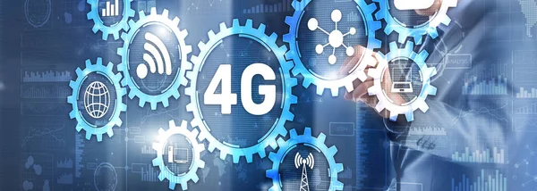 4G High-speed internet connection telecommunication concept — Stock Photo, Image