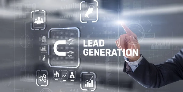 Ledande generation. Hitta och identifiera kunder för dina affärsprodukter eller tjänster — Stockfoto