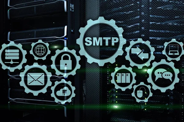 Smtp Protokol Transfer Surat Server Protokol Tcp Mengirim Dan Menerima — Stok Foto