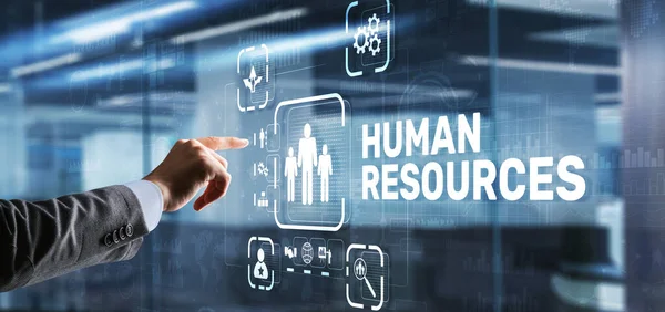 Moderní koncepce zaměstnávání lidských zdrojů. Obchodní technologie — Stock fotografie