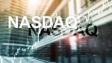 Nasdaq Borsa Finans Konsepti. Piyasa krizi.