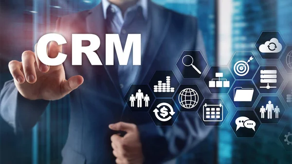 Business Client Crm Management Analysis Service Concept Gestion Des Relations — Photo