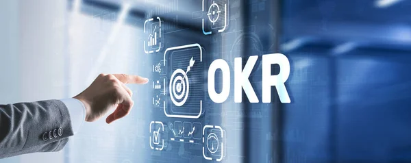 Doelstellingen en belangrijkste resultaten OKR. Methoden voor projectbeheer — Stockfoto