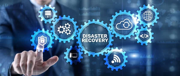 DIsaster herstel Back-up Gegevensbescherming. Internet technologie concept — Stockfoto