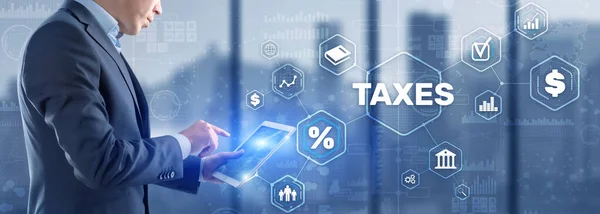 Steuerkonzept. Steuerzahlung. Staatliche Steuern. Steuererklärung berechnen — Stockfoto