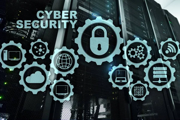 Red Seguridad Cibernética Protección Datos Concepto Privacidad Fondo Del Centro — Foto de Stock
