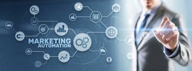 Pazarlama otomasyonu. Bilgisayar programları ve pazarlama süreçlerini otomatikleştirmek için teknik çözümler