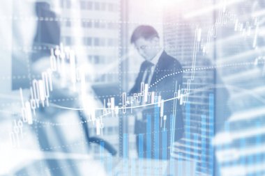 Soyut ofis geçmişi. Genç tüccarlar