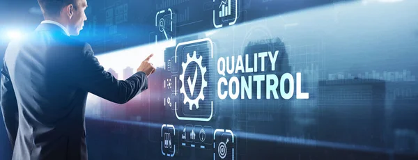 Quality control standards business technology concept