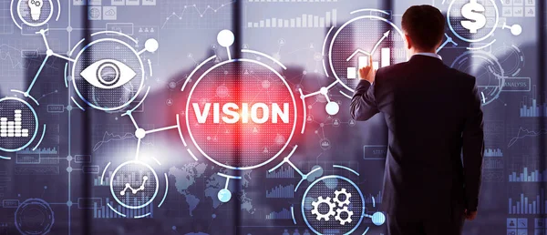 Vision Direction Future Business Inspiration Motivation Concept — Stock fotografie