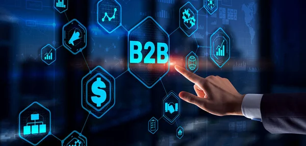 B2B Business Technology Marketing Company Бізнес до бізнесу — стокове фото