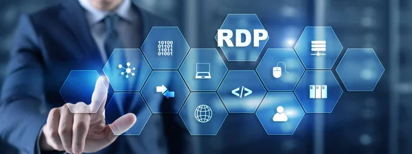RDP Remote Desktop Protocol. Terminal Services — Stockfoto