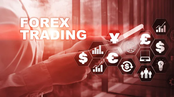 Forex Trading Conceito Gráfico Adequado Para Investimento Financeiro Tendências Econômicas — Fotografia de Stock