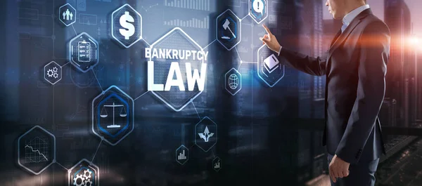Bankruptcy law 컨셉트. 가용성의 법칙. 회사에 문제가 있어 — 스톡 사진