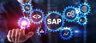 Sanal ekranda SAP Sistem Yazılım Otomasyonu kavramı