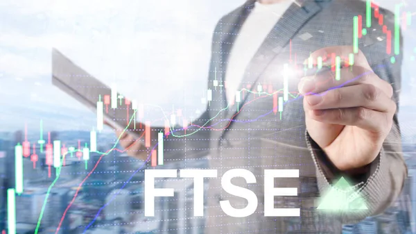 Ftse 100 Financial Times Stock Exchange Index United England Investment — 스톡 사진