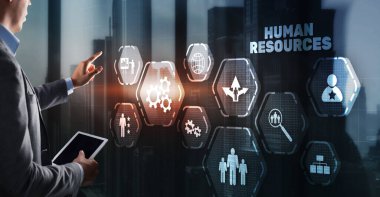 Modern İnsan Kaynakları İş Bulma Konsepti. İş Teknolojisi