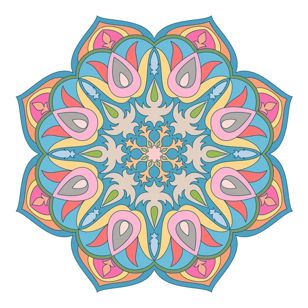 Mandala. Etnik dekoratif unsurlar. El çizimi arkaplan.