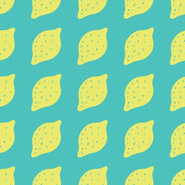 Limon ile dikişsiz arka plan. Tekstil tasarımı için limon yinelenen desen.