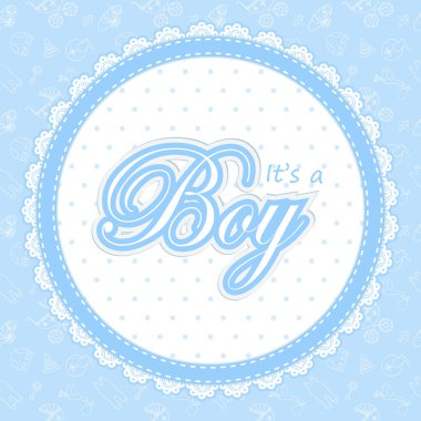 Bebek duş kartı bir çocuk için.