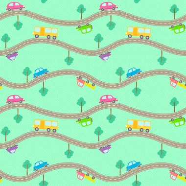 Yollar ve araçların ile Seamless Modeli.