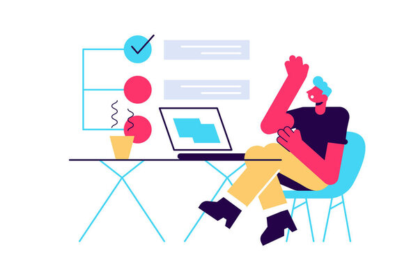 Concept of missing deadline, bad time management.