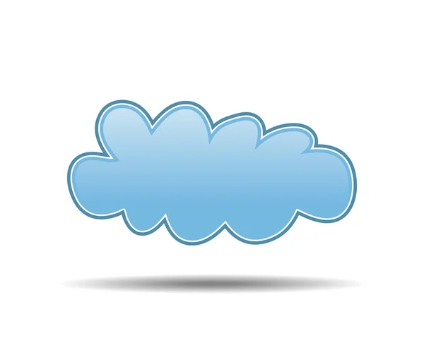 Blue cloud — Stock Vector