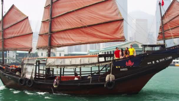 Hong Kong çevresinde gezi turist gezisi — Stok video