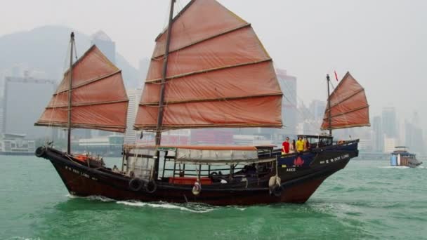 Маршрутний туристів на екскурсії навколо Гонконгу — стокове відео