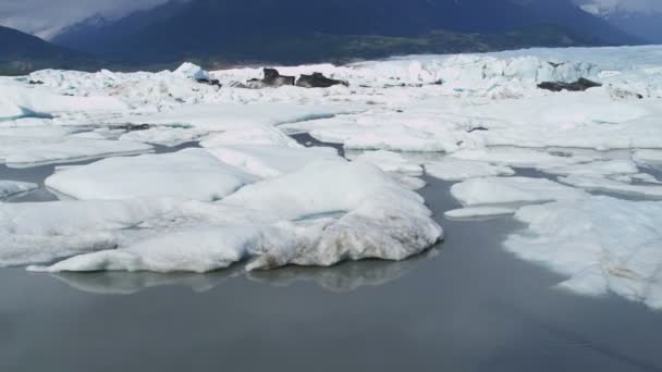 Ghiacciaio del ghiaccio, regione artica, Alaska — Video Stock