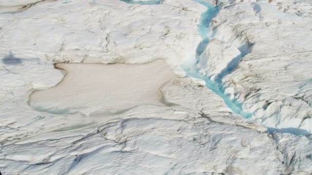 在阿拉斯加的北极地区的蓝色水河 — 图库视频影像