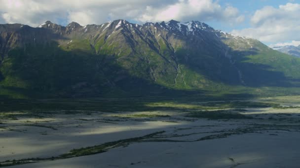 Chugach Mountains Zuid-Centraal Alaska — Stockvideo