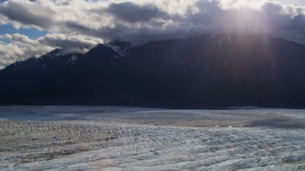 Kniks glaciär, Alaska — Stockvideo