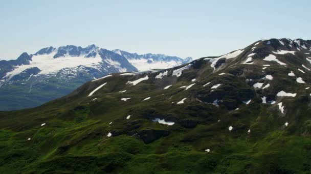 Pohoří Chugach na jihu střední Aljašky — Stock video