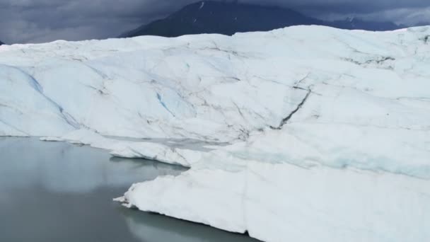 Glaciar de hielo, región ártica, Alaska — Vídeo de stock