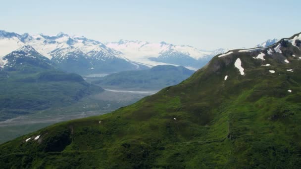 Chugach Mountains södra centrala Alaska — Stockvideo