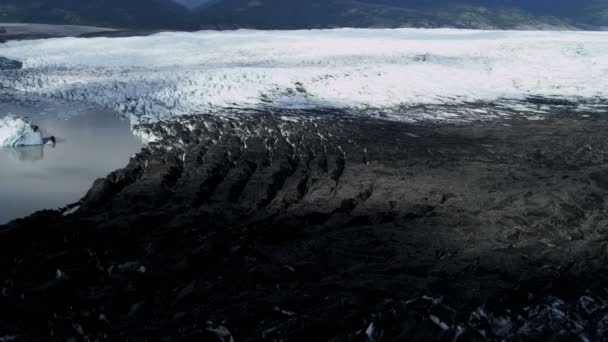 Льодовик, Льодовикова область, Аляска — стокове відео