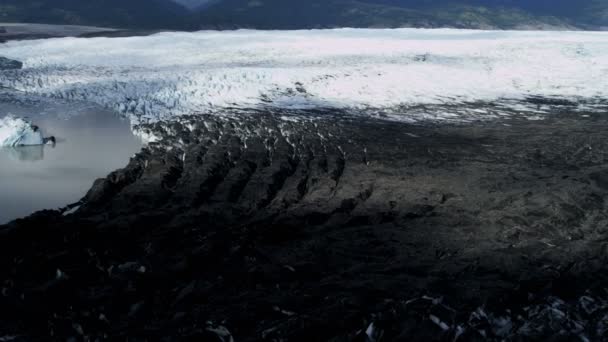 Glaciar de hielo, región ártica, Alaska — Vídeos de Stock