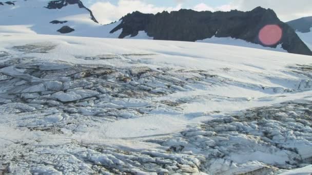 Isglaciär, arktiska regionen, Alaska — Stockvideo