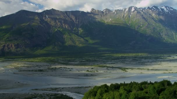 Chugach Mountains Zuid-Centraal Alaska — Stockvideo