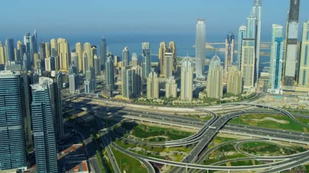 Dubai skyline cidade — Vídeo de Stock