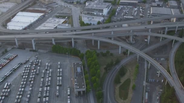 Grande tráfego em Seattle City — Vídeo de Stock