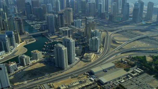 Skyline Дубай Сити — стоковое видео