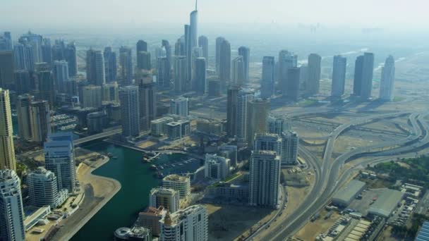 Panoramę miasta Dubaj — Wideo stockowe