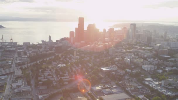 Centro del quartiere degli affari di Seattle — Video Stock